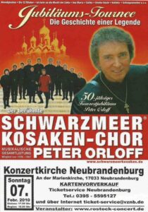 Konzertplakat der Jubiläumstournee 2009/2010