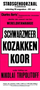 Historisches Plakat 1963 / Schwarzmeer Kosaken-Chor