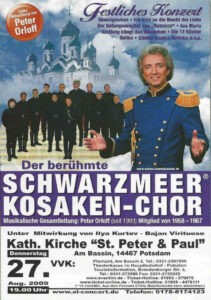 Historisches Plakat 2015 / Schwarzmeer Kosaken-Chor