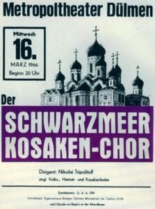 Historisches Plakat 1966 / Schwarzmeer Kosaken-Chor