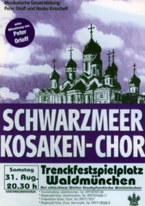 Historisches Plakat 1966 / Schwarzmeer Kosaken-Chor